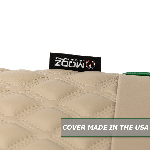 MODZ® Flip4 RS Custom Golf Cart Rear Seat Kit - Khaki - Choose Pattern and Accent Colors