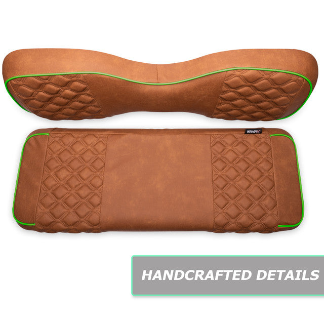 MODZ® Flip4 RS Custom Golf Cart Rear Seat Kit - Rust - Choose Pattern and Accent Colors