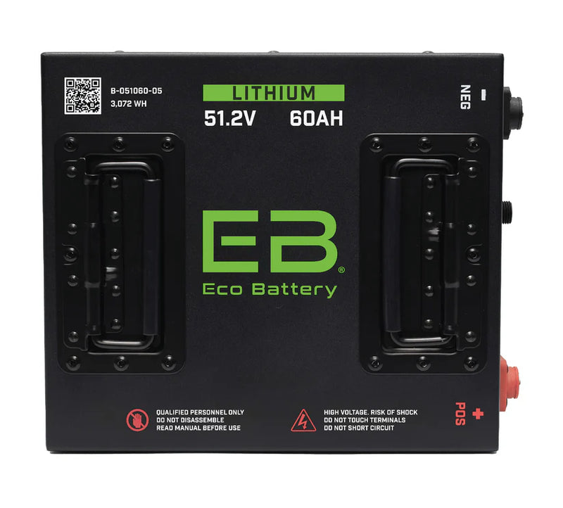 51V 60AH Cube LiFePO4 Individual Battery - Eco Battery