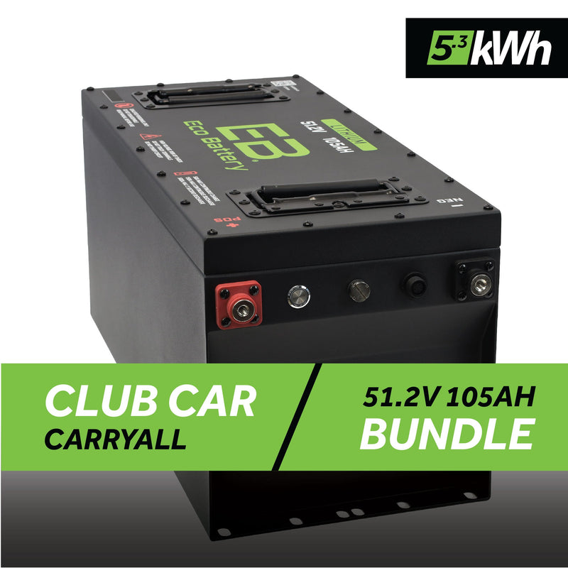 51V 105AH Skinny Battery Bundle / Club Car Carryall