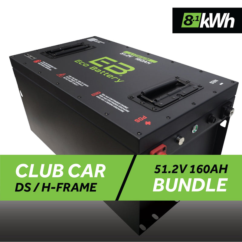 51V 160AH Battery Bundle / Club Car DS / H-Frame