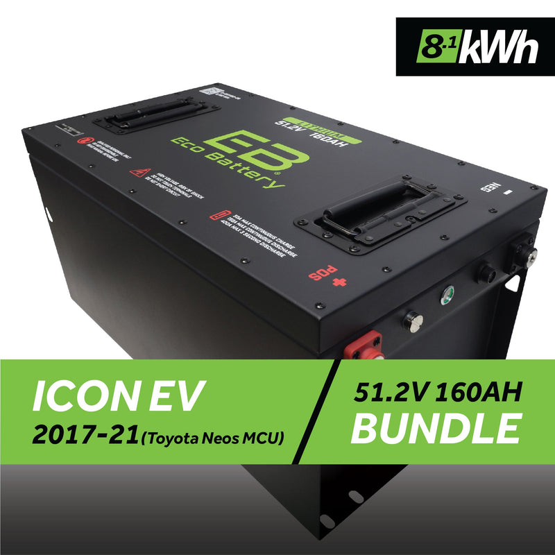 51V 160AH Battery Bundle / ICON EV / 2017-21 (Toyota Neos MCU)