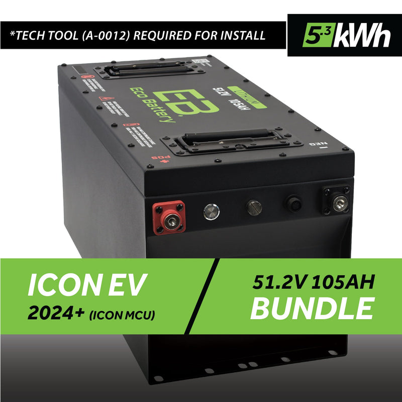 51V 105AH Skinny Battery Bundle / ICON EV / 2024+ (ICON MCU)