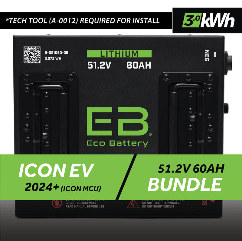 51V 60AH Battery Bundle / ICON EV / 2024+ (ICON MCU)