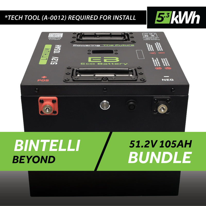 51V 105AH Thru-Hole Battery Bundle / Bintelli Beyond