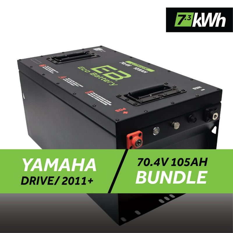 72V 105AH Battery Bundle / Yamaha Drive 1 & 2 / 2011+ - Eco Battery