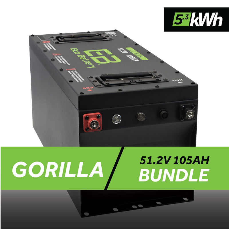 51V 105Ah Skinny Battery Bundle / Gorilla