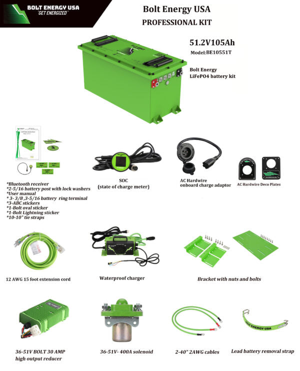 48-Volt / 105-AH Professional Kit “Thin” - Bolt Energy USA