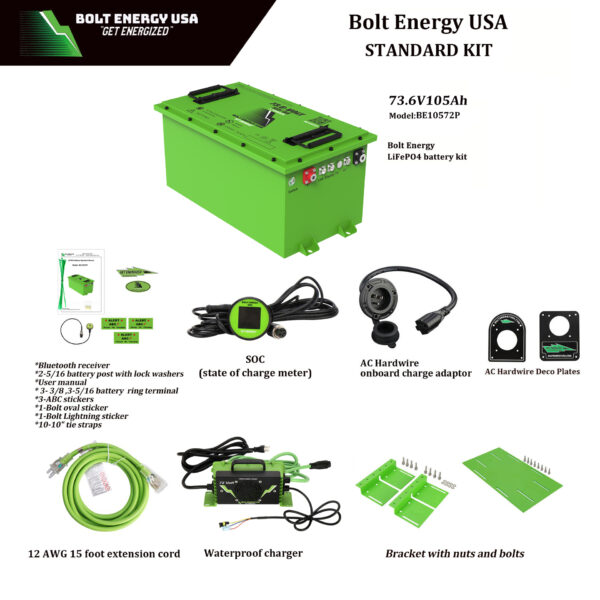 72-Volt / 105-AH Standard Kit “Power” - Bolt Energy USA