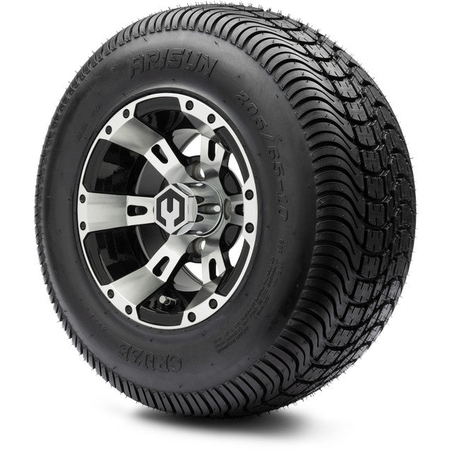 MODZ® 10" Ambush Gunmetal Wheels & Street Tires Combo