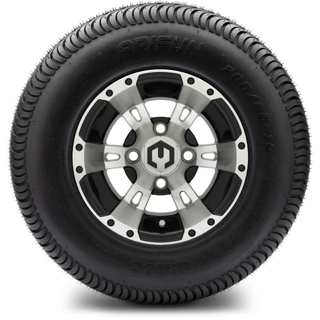 MODZ® 10" Ambush Gunmetal Wheels & Street Tires Combo