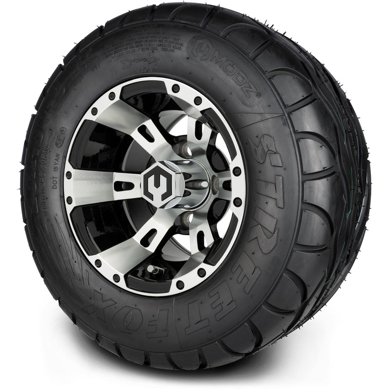 MODZ® 10" Ambush Gunmetal Wheels & Street Tires Combo