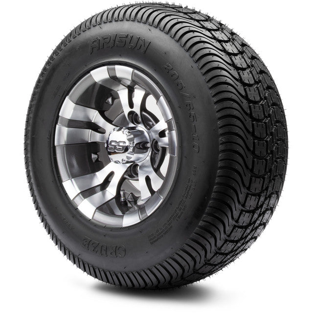 MODZ® 10" Vampire Gunmetal Wheels & Street Tires Combo