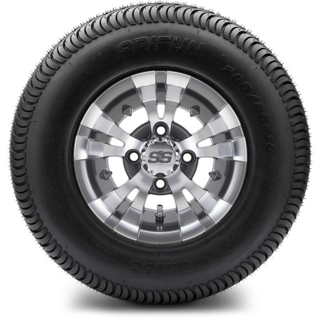 MODZ® 10" Vampire Gunmetal Wheels & Street Tires Combo