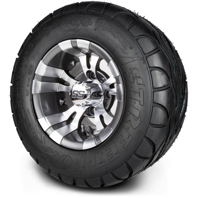 MODZ® 10" Vampire Gunmetal Wheels & Street Tires Combo