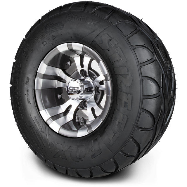 MODZ® 10" Vampire Gunmetal Wheels & Street Tires Combo