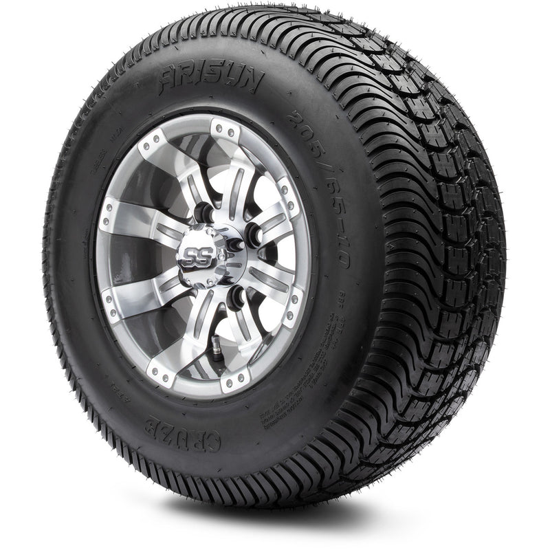 MODZ® 10" Tempest Gunmetal Wheels & Street Tires Combo