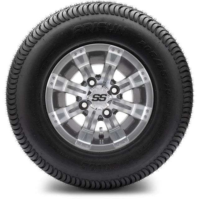 MODZ® 10" Tempest Gunmetal Wheels & Street Tires Combo