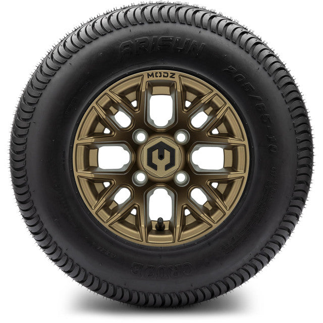 MODZ® 10" Matrix Matte Bronze Wheels & Street Tires Combo