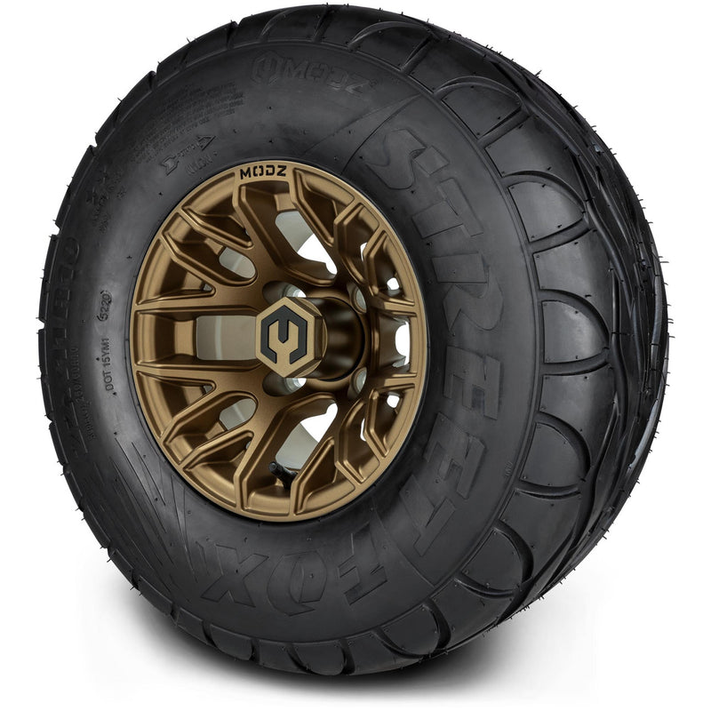 MODZ® 10" Matrix Matte Bronze Wheels & Street Tires Combo