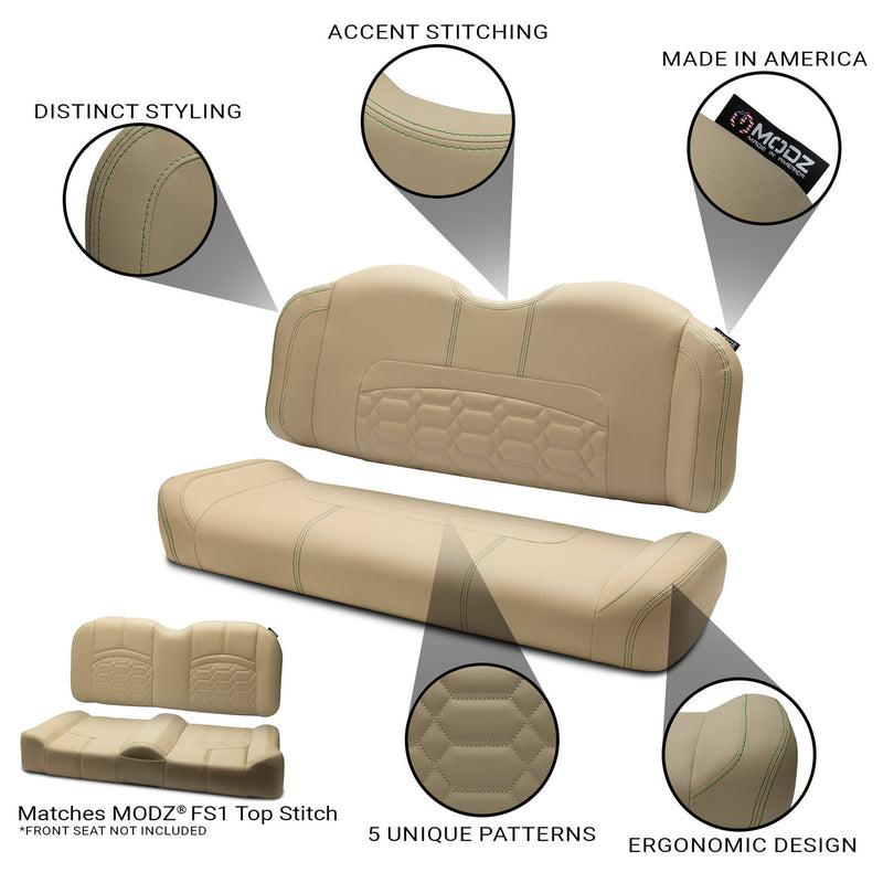 MODZ® RSC1 Top Stitch Rear Seat Cushion - Khaki