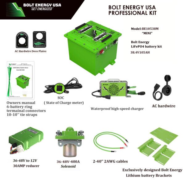 36-Volt / 105-AH Professional Kit “Classic” - Bolt Energy USA