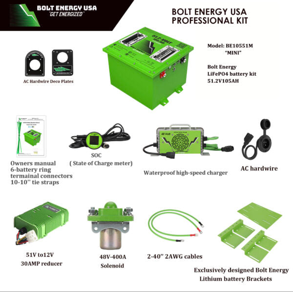 48-Volt / 105-AH Professional Kit “Mini” - Bolt Energy USA