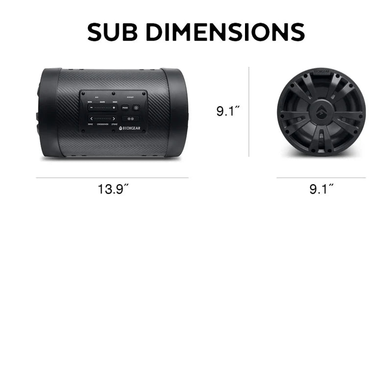 SoundExtreme ES08 subwoofer Dual 8"